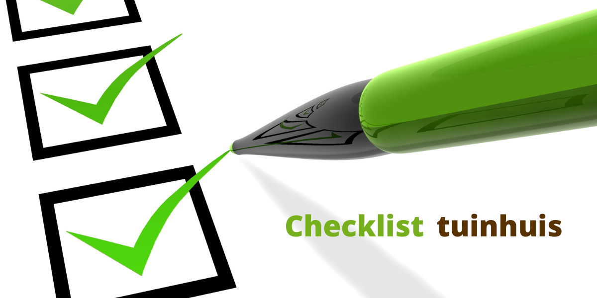 Checklist tuinhuis/blokhut kopen