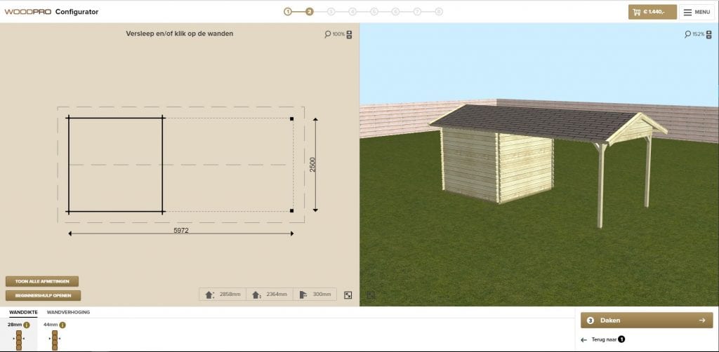 Steken Maak een bed Feest Zelf Een Tuinhuis Ontwerpen Met Onze 3D-Configurator | Woodpro