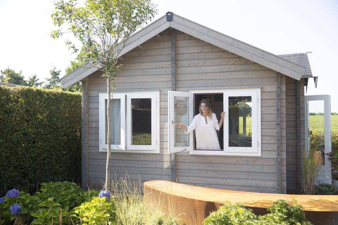 agentschap helder Beeldhouwer Geïmpregneerde Blokhut? Houten Blokhutten van Woodpro